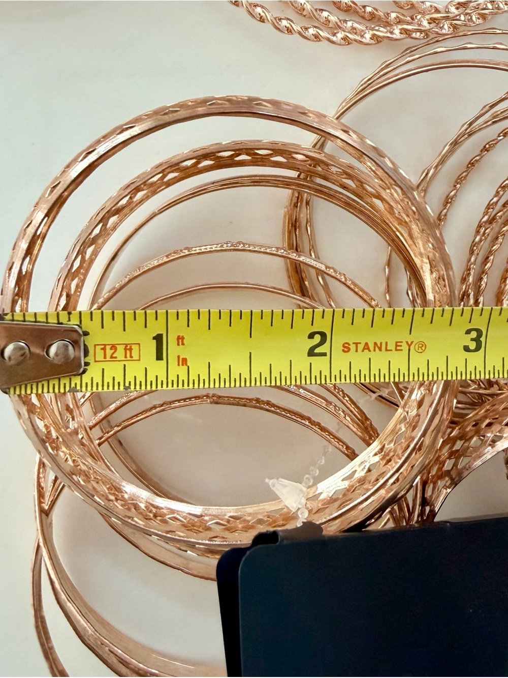 51 pcs Rose Gold Bangle Bracelet Set Bundle - Picture 9 of 9